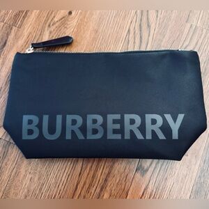 Authentic Burberry Black Cosmetic Bag Brand New